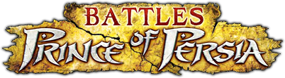 Battles of Prince of Persia title screen for Nintendo DS